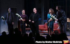 David Furr, Brandon Uranowitz, Michael Mayer, Keri Russell and Adam Driver  Photo
