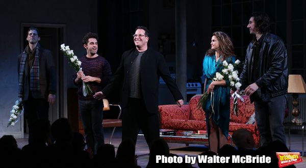 David Furr, Brandon Uranowitz, Michael Mayer, Keri Russell and Adam Driver Photo