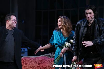 Michael Mayer, Keri Russell and Adam Driver  Photo