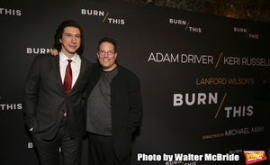 Adam Driver and Michael Mayer attends the Broadway Opening Celebration for Landford W Photo