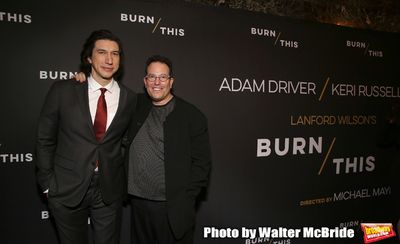 Adam Driver and Michael Mayer attends the Broadway Opening Celebration for Landford W Photo