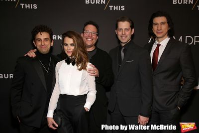 Brandon Uranowitz, Keri Russell, Michael Mayer, David Furr and Adam Driver Photo