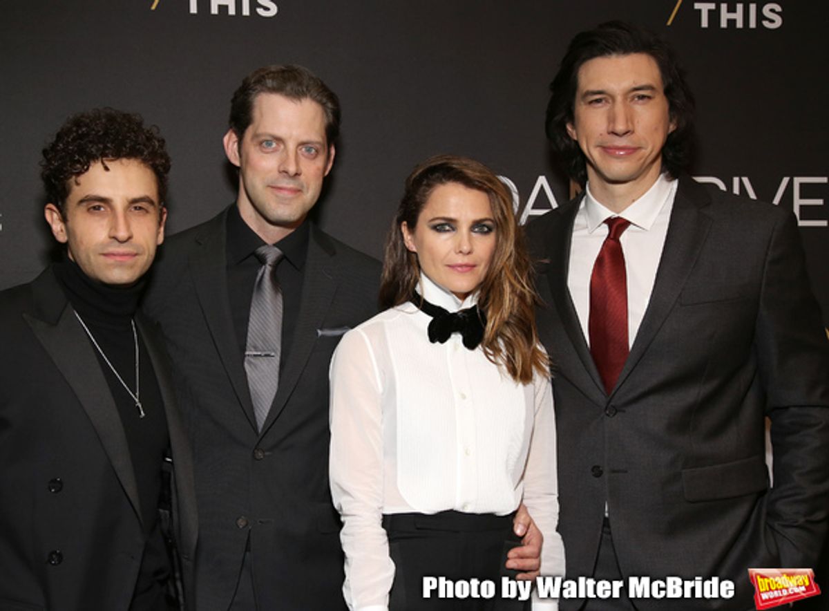 Brandon Uranowitz, David Furr, Keri Russell and Adam Driver  at 