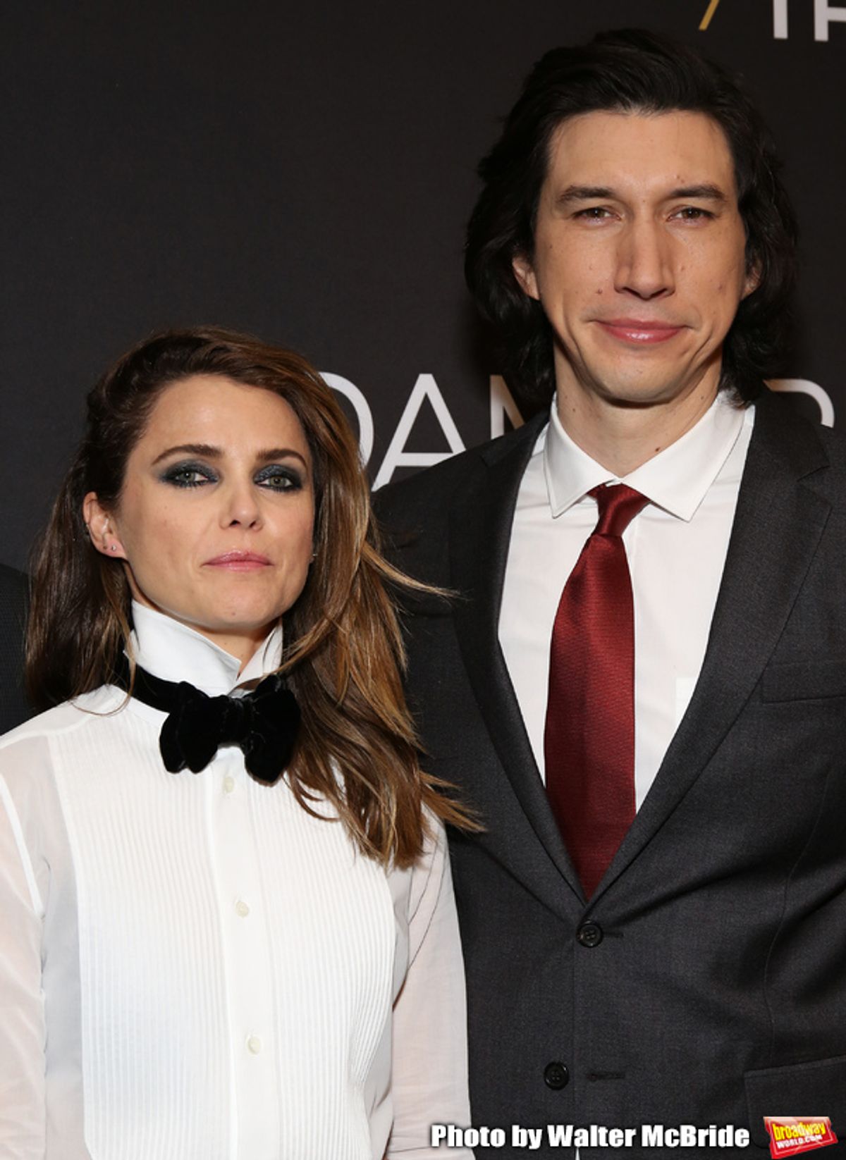 Keri Russell and Adam Driver at 