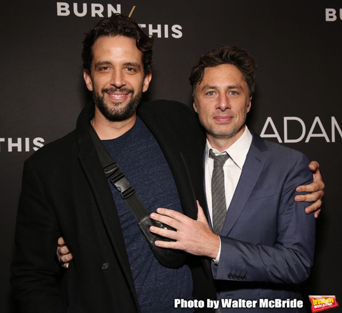 Nick Cordero and Zach Braff at 