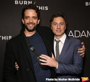 Nick Cordero and Zach Braff Photo