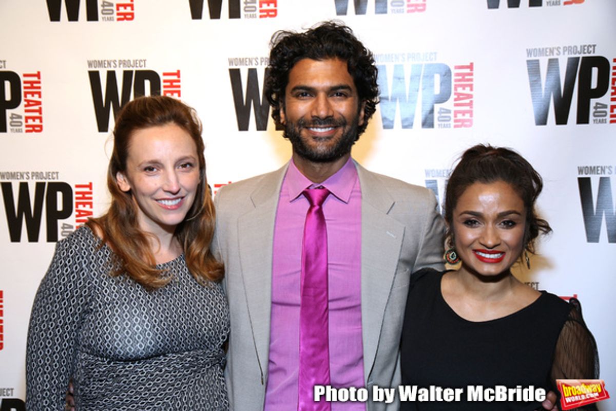 Adrienne Campbell-Holt, Sendhil Ramamurthy and Kavi Ladnier  at 