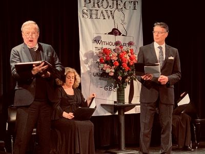Edward Hibbert, Mary Testa and Robert Cuccioli Photo