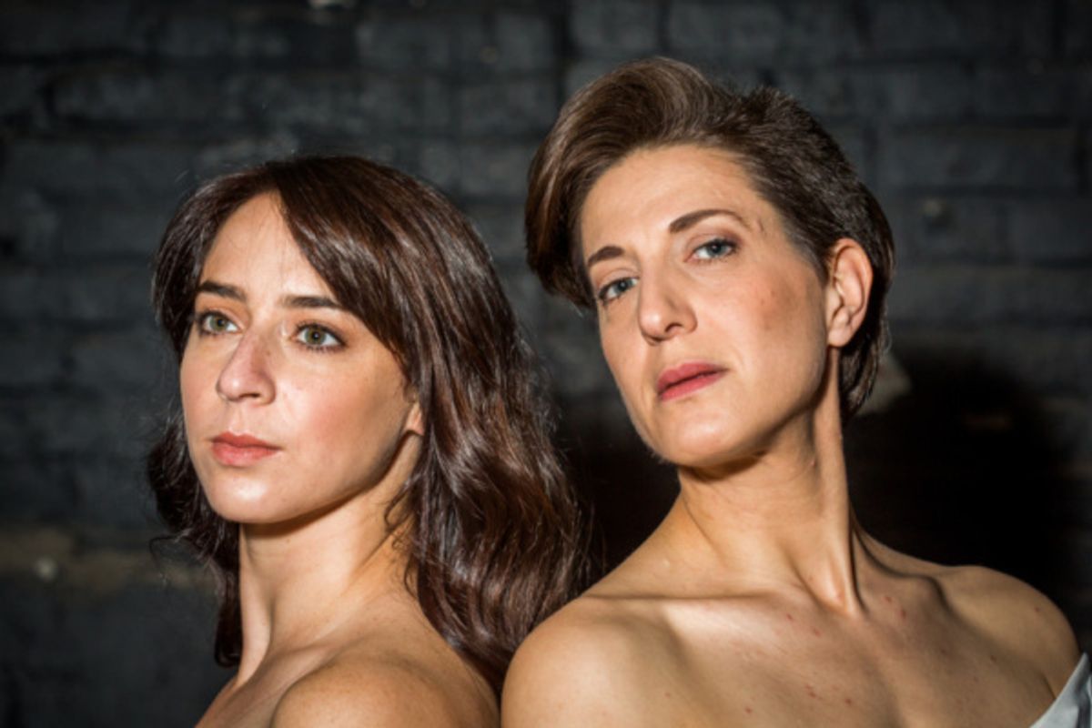 Michaela Shuchman as Chana and Leah Walton as Halina in Arden Theatre Company?s INDECENT.  Photo by Wide Eyed Studios. at 