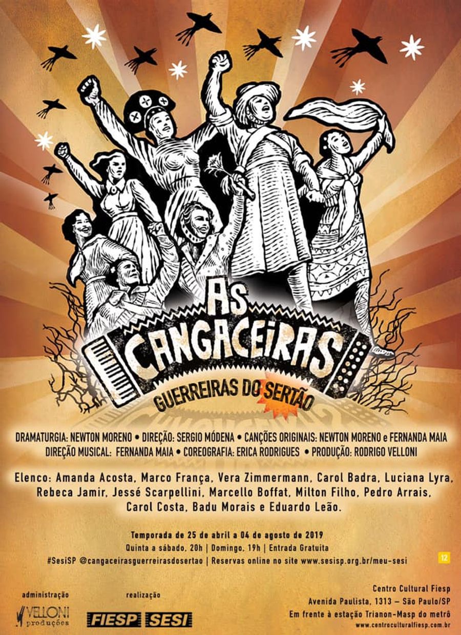 Review: Unpublished Musical AS CANGACEIRAS, GUERREIRAS DO SERTAO (The Cangaceiras, Warriors of Backcountry) Opens at Teatro do SESI-SP Image