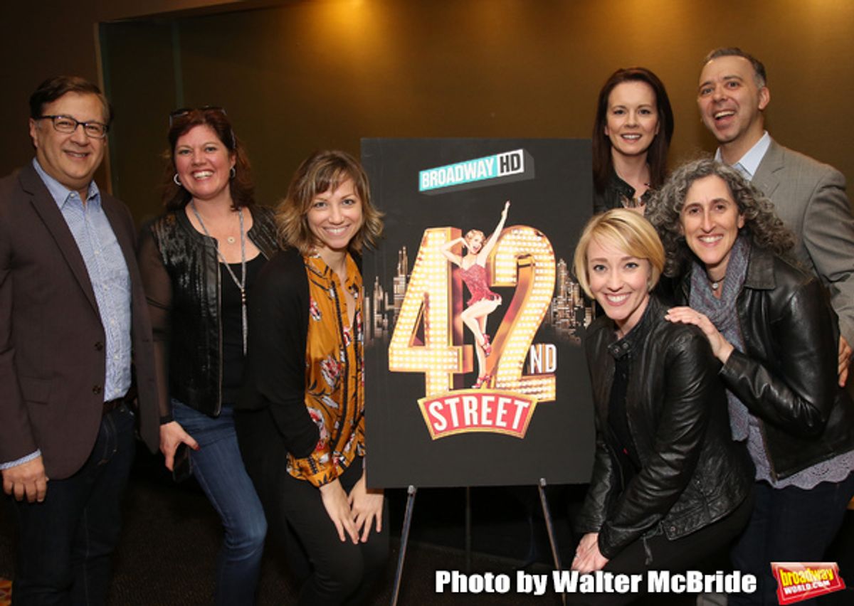 '42nd Street' Alumni: Todd Ellison, Amy Dolan Fletcher, Sara Brians, Alison Levenberg, Kelly Sheehan, Andrew Black and Patty Lyons  at 
