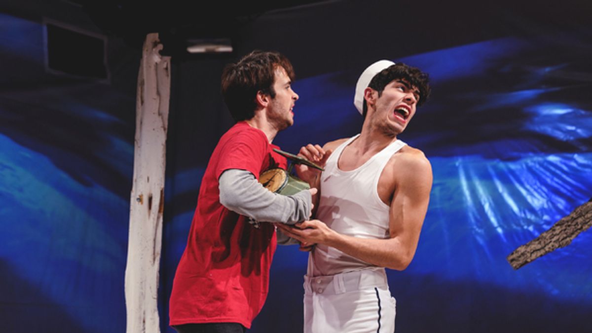 Jake Horowitz and Jose Useche  in Jean Claude van Itallie's THE FAT LADY SINGS directed by David Schweizer at La Mama ETC. Photo by Carlos Cardona.                                  at 