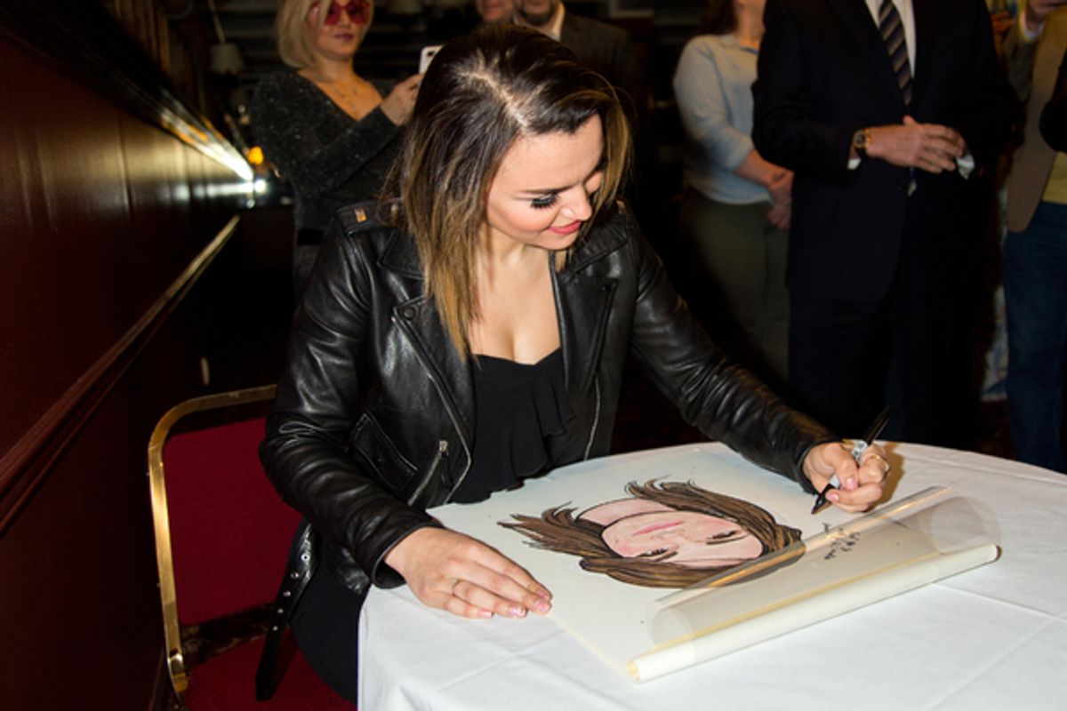 Samantha Barks at Samantha Barks is Honored With Portrait at Sardi's