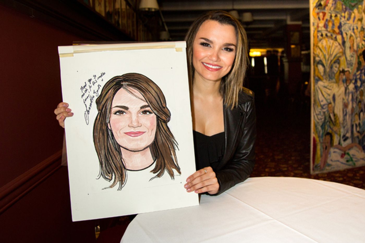 Photo Coverage: Samantha Barks is Honored With Portrait at Sardi's  Image
