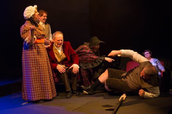 (L to R) DANA MESSINA GALAGAN (Dorothy), TYLER PETTY (Bart), TIM HOBAN (Phil), BRITTA Photo