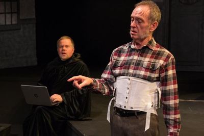 (L to R) JED SLAUGHTER (Wayne) and TIM HOBAN (Phil) from the Lakewood Playhouse Produ Photo