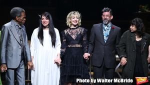 Andre De Shields, Rachel Clavkin, Anais Mitchell, David Neumann and Eva Noblezada @ BroadwayWorld Andre De Shields, Rachel Clavkin, Anais Mitchell, David Neumann and Eva Noblezada Photo