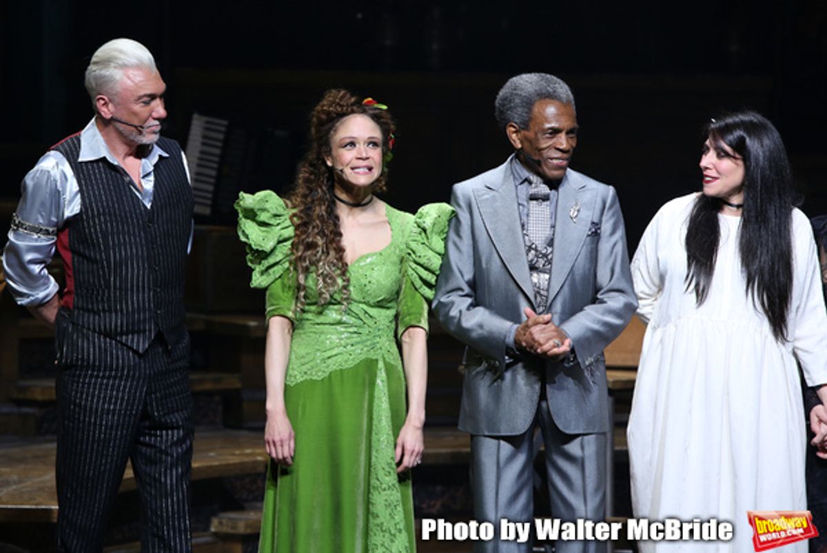 Patrick Page, Amber Gray, Andre De Shields, Rachel Clavkin at 