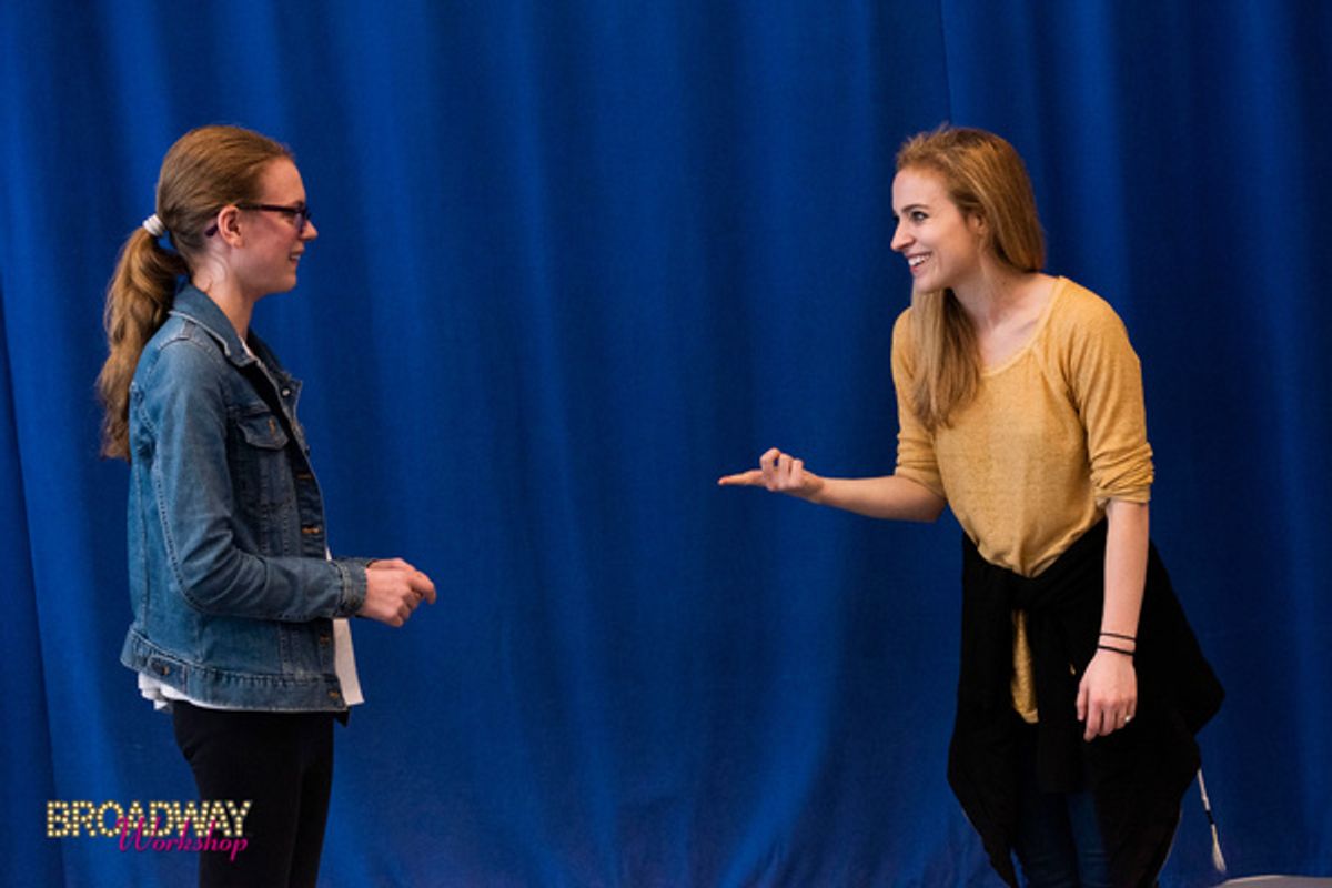 Christy Altomare at  Christy Altomare Teaches Master Class at Broadway Workshop