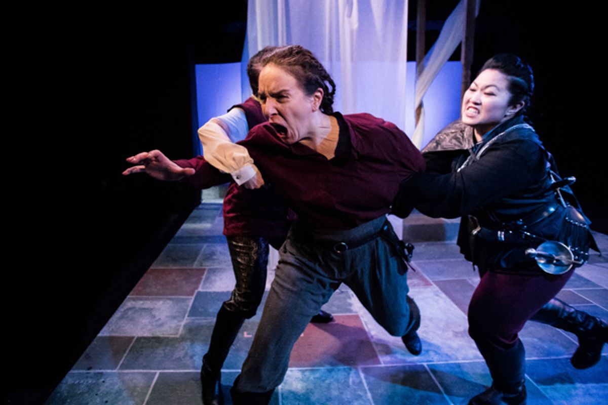 Kim Fukawa, Kimberly Logan, Kathrynne Wolf at 