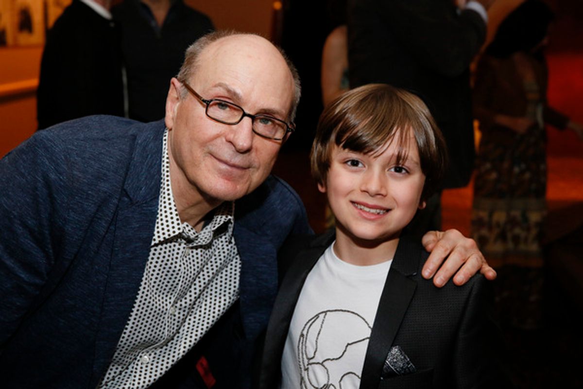 From left, co-writer/director James Lapine and cast member Jonah Mussolino after the opening night performance of â€"Falsettosâ€ at Center Theatre Group/Ahmanson Theatre on April 17, 2019 in Los Angeles, California. (Photo by Ryan Miller/Capture Imaging) at 