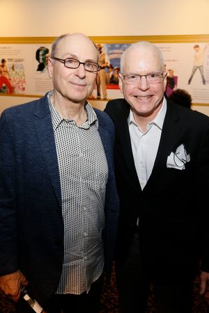 From left, co-writer/director James Lapine and Center Theatre Group Producing Director Douglas C. Baker after the opening night performance of â€"Falsettos†at Center Theatre Group/Ahmanson Theatre on April 17, 2019 in Los Angeles, California. (Photo by @ BroadwayWorld From left, co-writer/director James Lapine and Center Theatre Group Producing Directo Photo
