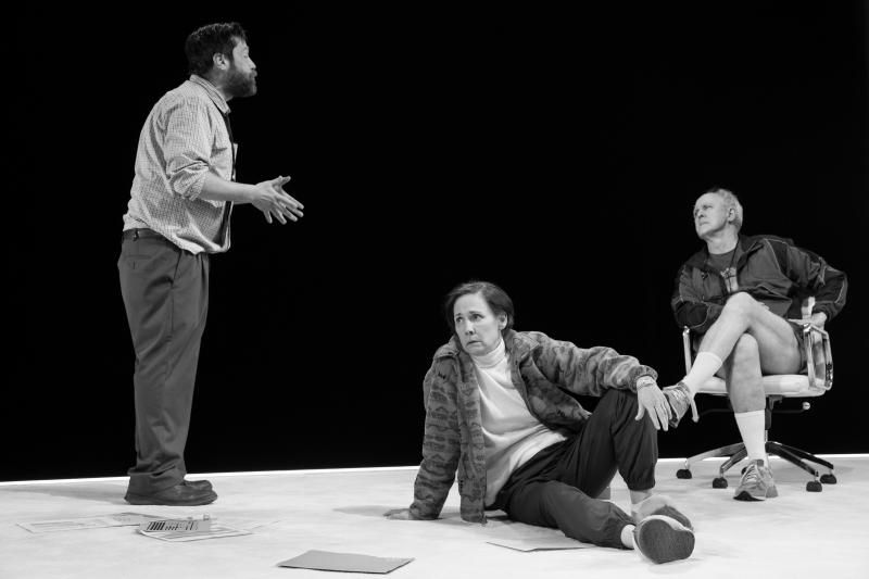 Review: Laurie Metcalf, John Lithgow Debate The Art of Getting Elected in Lucas Hnath's Political Fan Fiction HILLARY AND CLINTON  Image