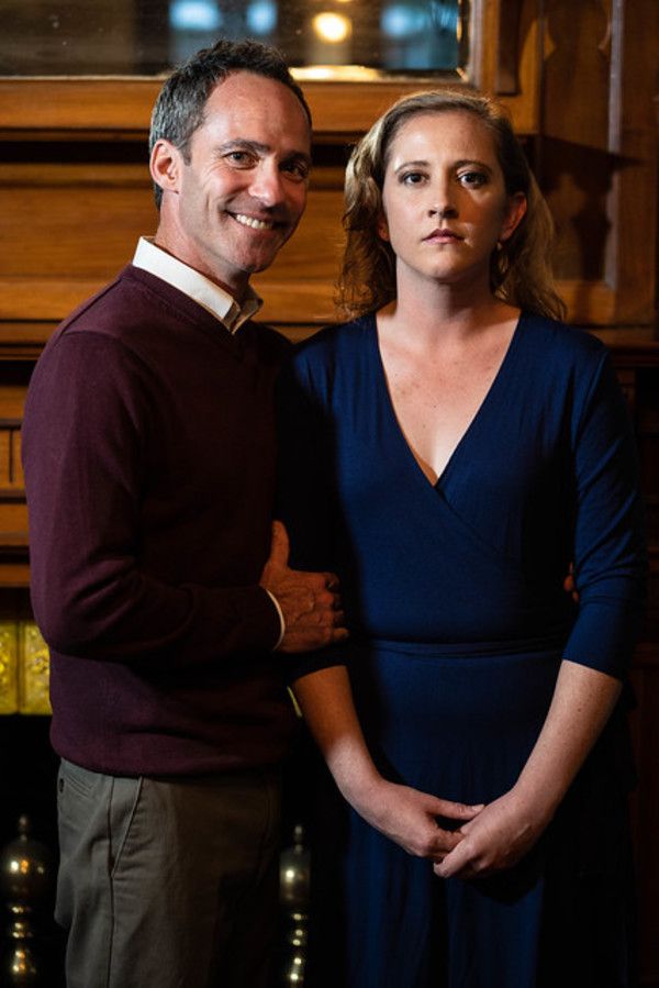 Christopher Marshall as George and Emily Belvo (Hedda) Photo
