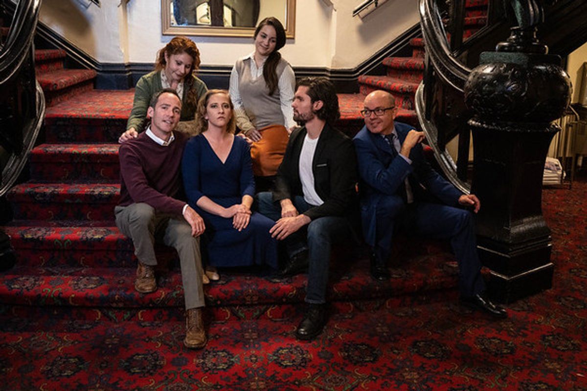  Christopher Marshall (George), Katrina Stevenson (Julia), Emily Belvo (Hedda), Katie Miesner (Thea), Joseph Michael-Kenneth (Eli), and Jon VanMiddlesworth (Toby) at 