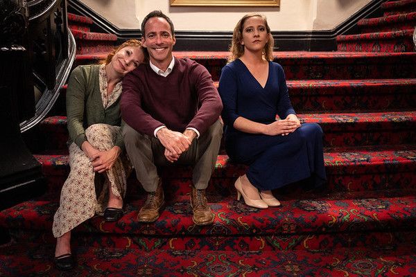 Katrina Stevenson (Julia), Christopher Marshall (George), and Emily Belvo (Hedda) Photo