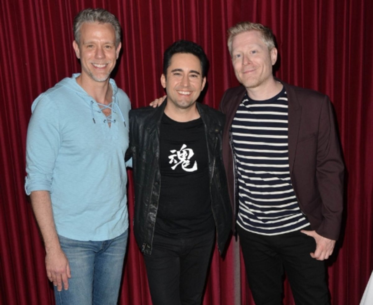 Adam Pascal, John Lloyd Young, Anthony Rapp at 