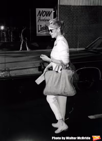 Jessica Lange on the set filming TOOTSIE on June 9, 1982 in New York City.
 Photo