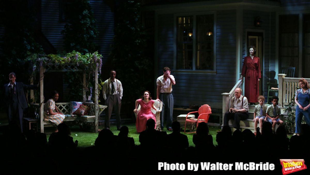 Michael Hayden, Chinasa Ogbuagu, Hampton Fluker, Francesca Carpanini, Benjamin Walker, Tracy Letts, Annette Bening, Monte Green, Alexander Bello and Jenni Barber at 