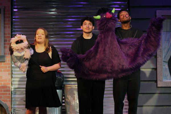 Kimberly Owen (Kate Monster) & Alexis Garcia and Kristian Thomas (Trekkie Monster) Photo