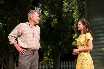 Bill Pullman (Joe Keller) and Jenna Coleman (Ann Deever) Photo