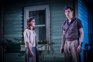 Jenna Coleman (Ann Deever) and Colin Morgan (Chris Keller) Photo