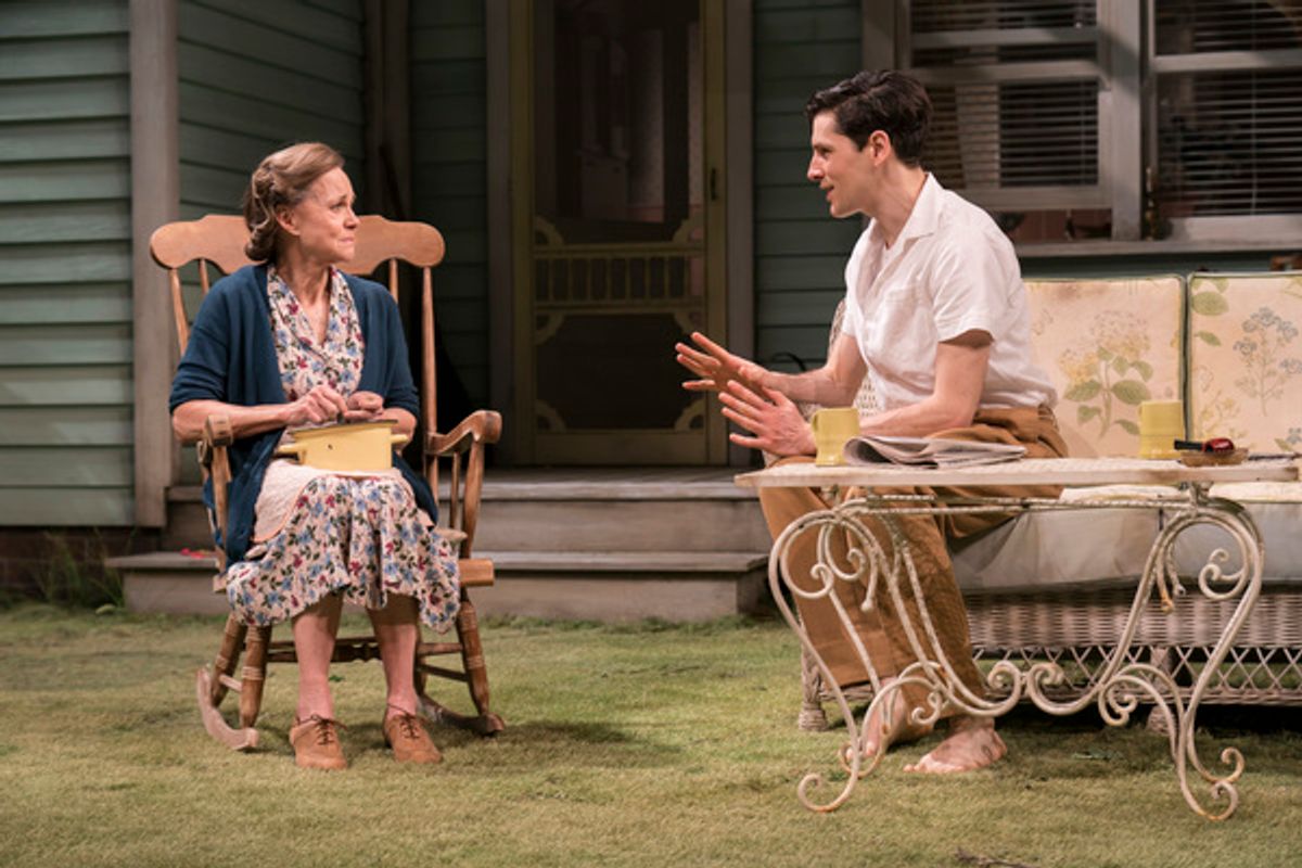 Sally Field (Kate Keller) and Colin Morgan (Chris Keller) at 