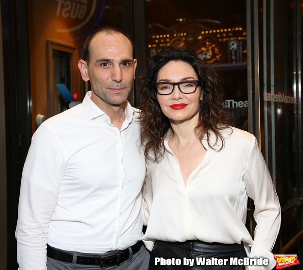 Stephen DeRosa and Katrina Lenk at 