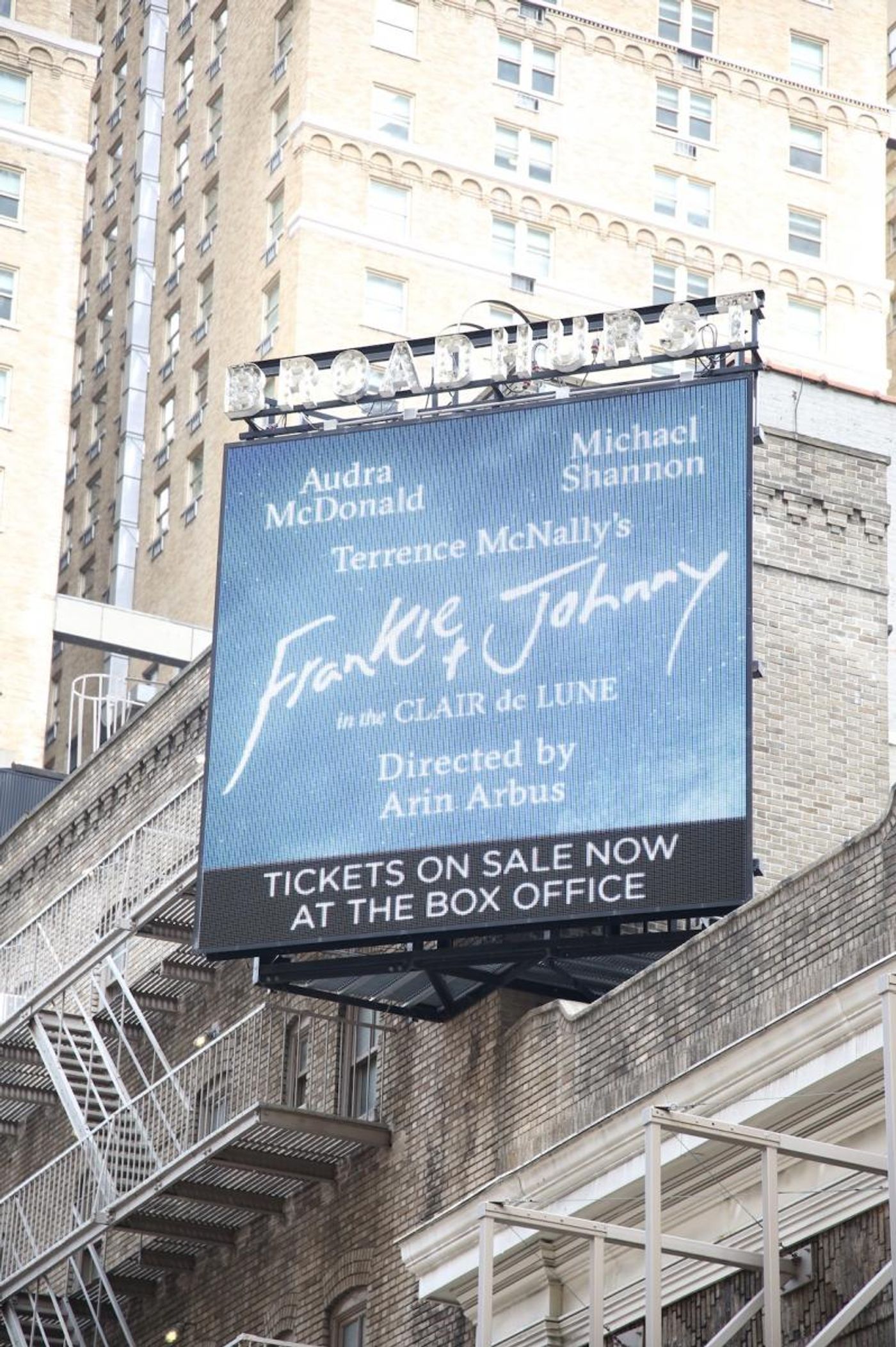 Up on the Marquee: FRANKIE & JOHNNY IN THE CLAIR DE LUNE  Image