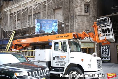 Theatre Marquee unveiling for "Frankie and Johnny in the Clair de Lune" starring Audr Photo