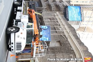 Theatre Marquee unveiling for "Frankie and Johnny in the Clair de Lune" starring Audra McDonald and Michael Shannon at the Broadhurst Theatre on April 22, 2019 in New York City. @ BroadwayWorld Theatre Marquee unveiling for "Frankie and Johnny in the Clair de Lune" starring Audr Photo