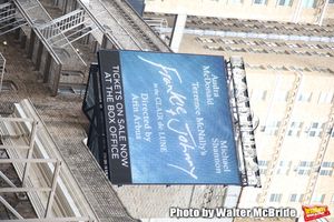 Theatre Marquee unveiling for "Frankie and Johnny in the Clair de Lune" starring Audra McDonald and Michael Shannon at the Broadhurst Theatre on April 22, 2019 in New York City. @ BroadwayWorld Theatre Marquee unveiling for "Frankie and Johnny in the Clair de Lune" starring Audr Photo