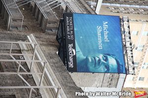 Theatre Marquee unveiling for "Frankie and Johnny in the Clair de Lune" starring Audra McDonald and Michael Shannon at the Broadhurst Theatre on April 22, 2019 in New York City. @ BroadwayWorld Theatre Marquee unveiling for "Frankie and Johnny in the Clair de Lune" starring Audr Photo