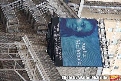 Theatre Marquee unveiling for "Frankie and Johnny in the Clair de Lune" starring Audr Photo