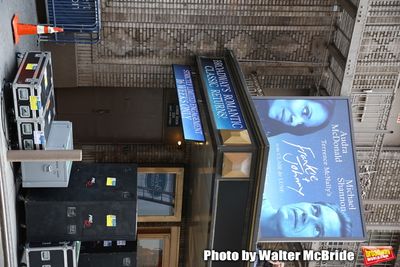 Theatre Marquee unveiling for "Frankie and Johnny in the Clair de Lune" starring Audr Photo