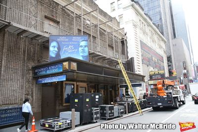 Theatre Marquee unveiling for "Frankie and Johnny in the Clair de Lune" starring Audr Photo