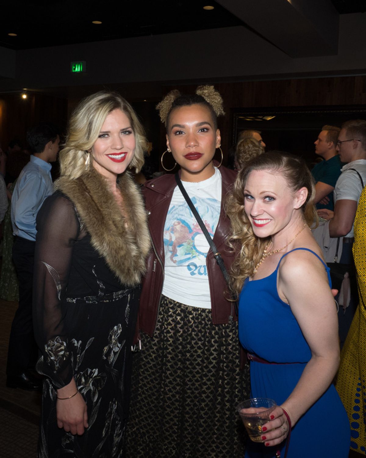 Sara King, Liz Ramos-Prosser, and Shanon Mari Mills at 