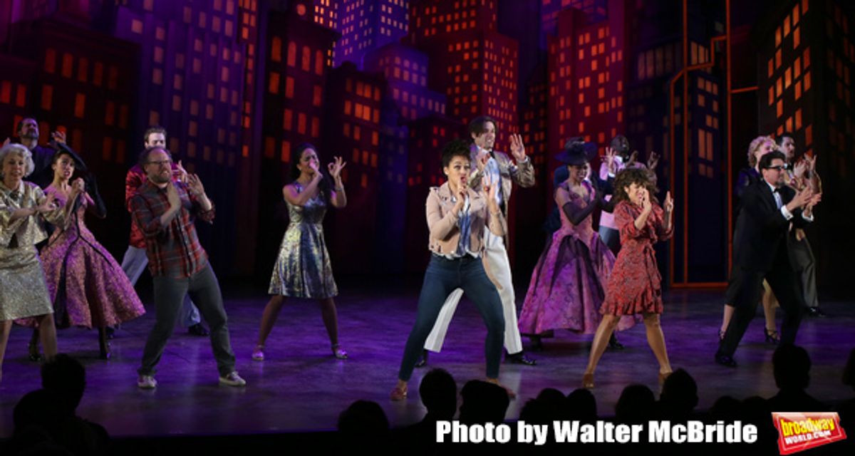 Julie Halston, Andt Grotelueschen, Lilli Cooper, John Behlmann, Sarah Stiles and Reg Rogers with cast at 