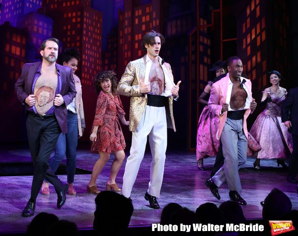 James Moye, Lilli Cooper, Sarah Stiles, John Behlmann, Anthony Wayne with cast  Photo