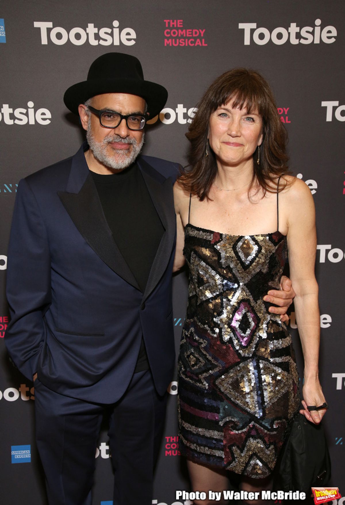 David Yazbek and his wife Elizabeth Doberneck at 